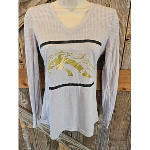 Aeroknit Adidas Western Michigan Broncos size medium game day long sleeve top ^